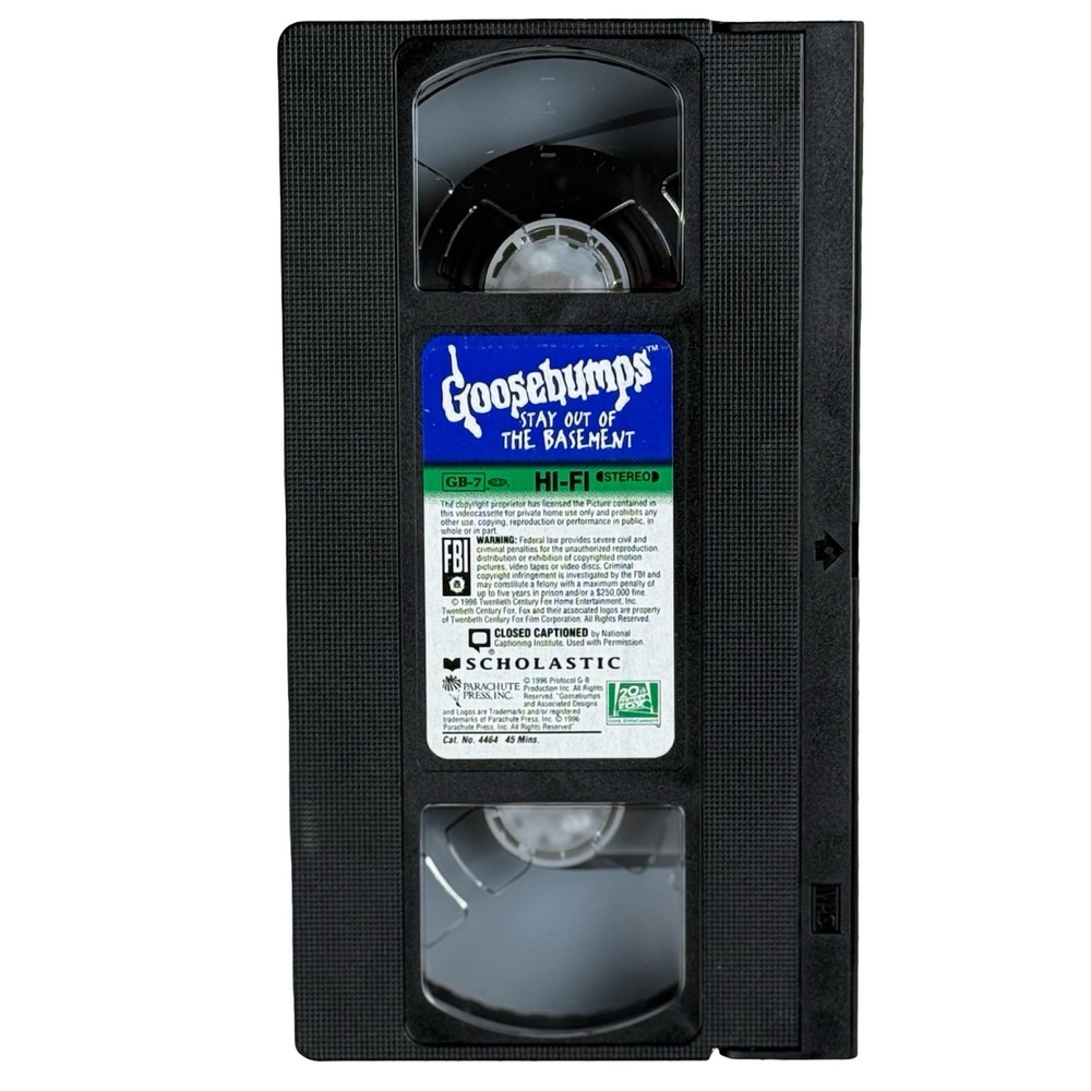 Goosebumps T Shirt VHS Bundle Beware‎ of Monsters Stay Out Basement - Picture 9 of 9